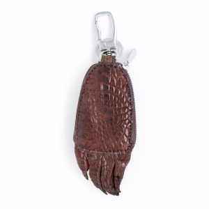 Genuine Crocodile Foot Key Holder – Exotic Leather Zipper Pouch