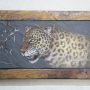 Handcrafted Leopard Wall Art – Rustic African Wildlife Décor