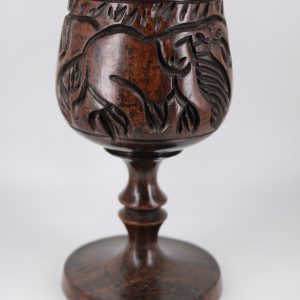 Hand-Carved Wooden Goblet Cup – Decorative & Functional Artisan Craft
