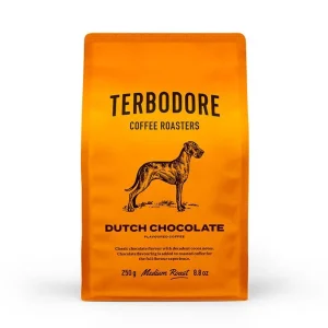 Terbodore Dutch Chocolate Coffee Beans – 250g | Rich & Decadent Cocoa-Infused Blend