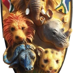 5 Wild Animals of South Africa 3D Fridge Magnet Travel Souvenir Gift Collection Home Kitchen Decoration Magnetic Sticker Refrigerator Magnet