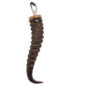 Springbok horn bottle opener
