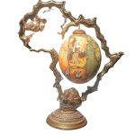 Mounted ostrich egg