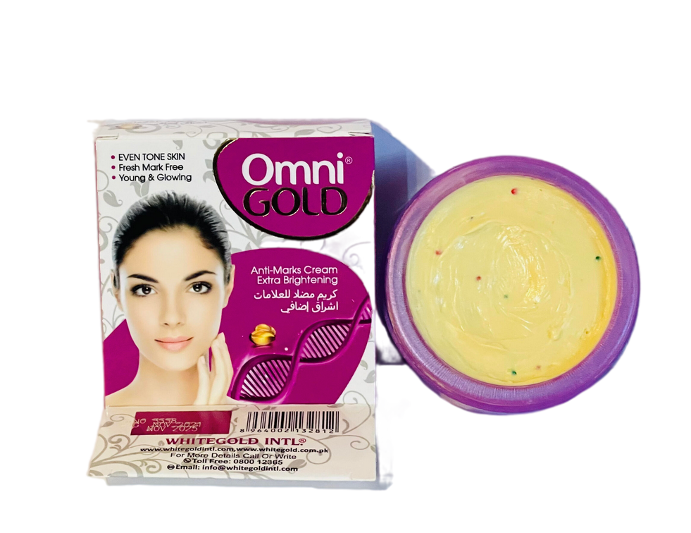 White-Gold-Omni-Gold-Anti-Marks-Cream-Extra-Whitening.png Omni Gold Anti-Marks Cream – Ultra Brightening Formula - Image 1