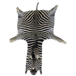 Authentic Zebra Hide Rug – Ethically Sourced, Premium Safari Décor